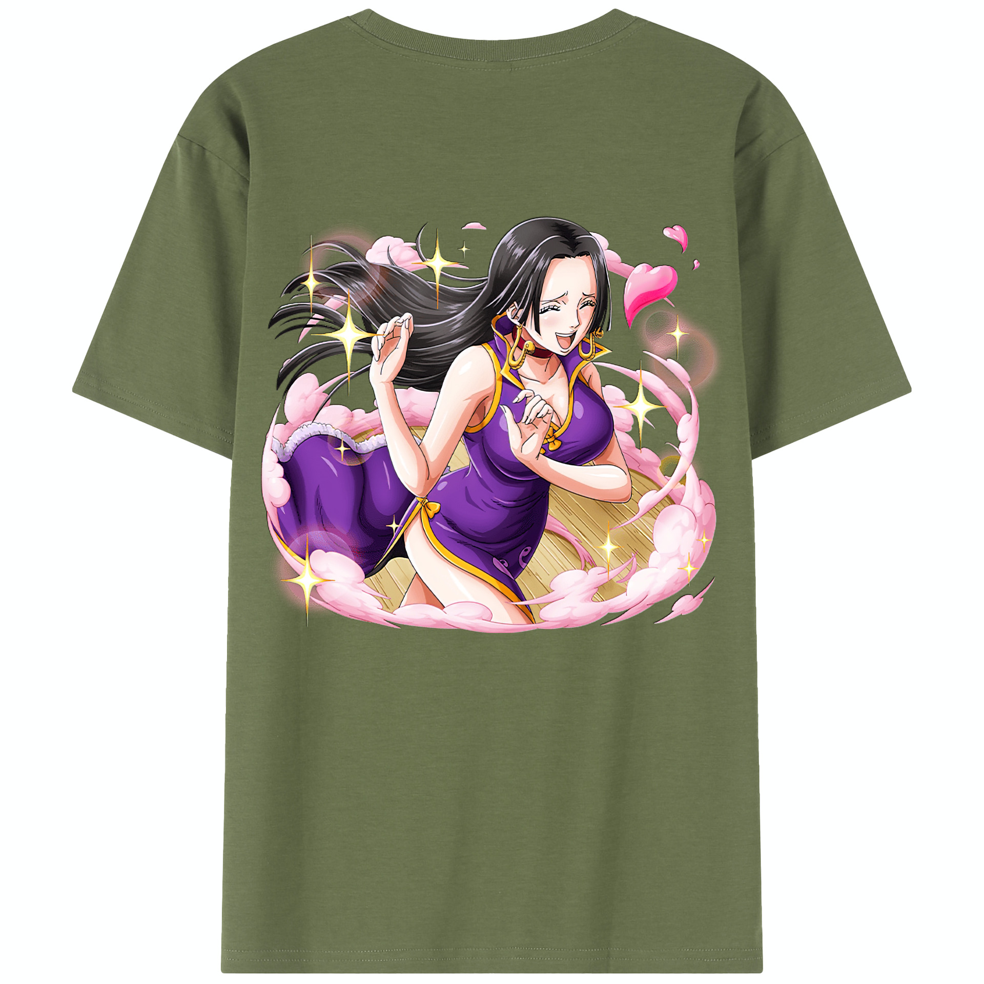 ワンピース ボア・ハンコック ONE PIECE Boa·Hancock 綿100％半袖Tシャツ（背面プリント）